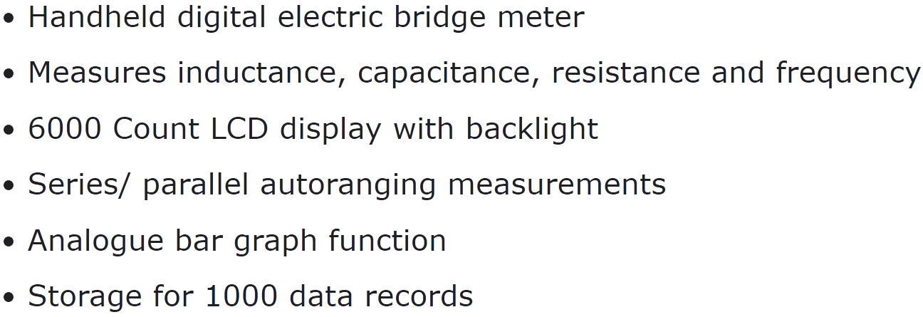 רב מודד מולטימטר ידני דיגיטלי TENMA LCR 72-3520 TEXT